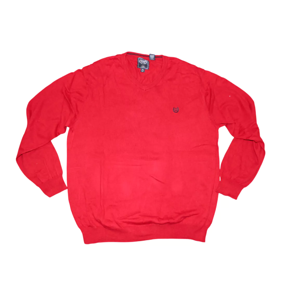 Mens Cotton & Cashmere Blend V-Neck Sweater