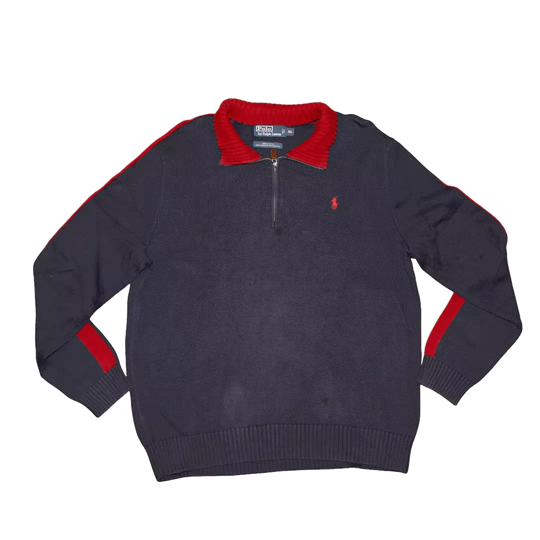Vintage Polo Ralph Lauren Quarter-Zip Sweater XL