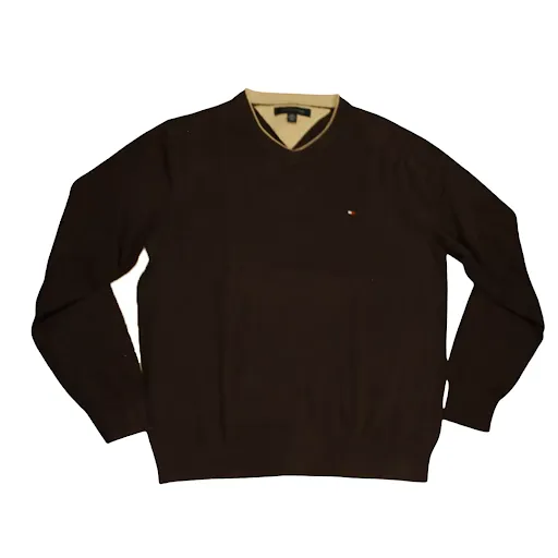 Vintage Brown Tommy Hilfiger Sweater Medium