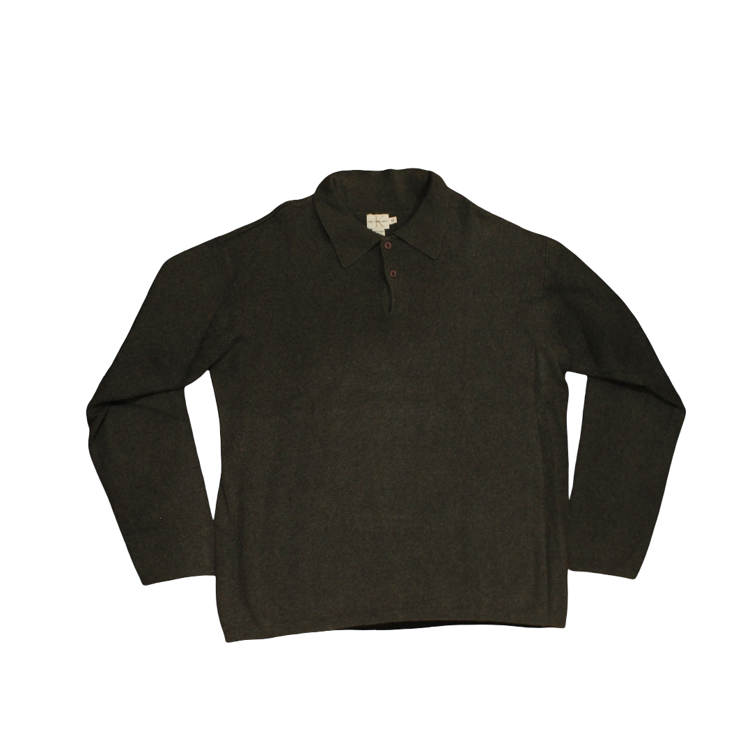 Vintage Calvin Klein Quarter-Buttoned Sweater Medium