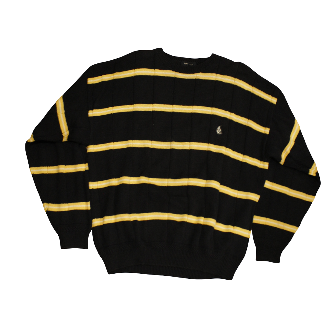 Vintage Nautica Yellow & Navy Sweater